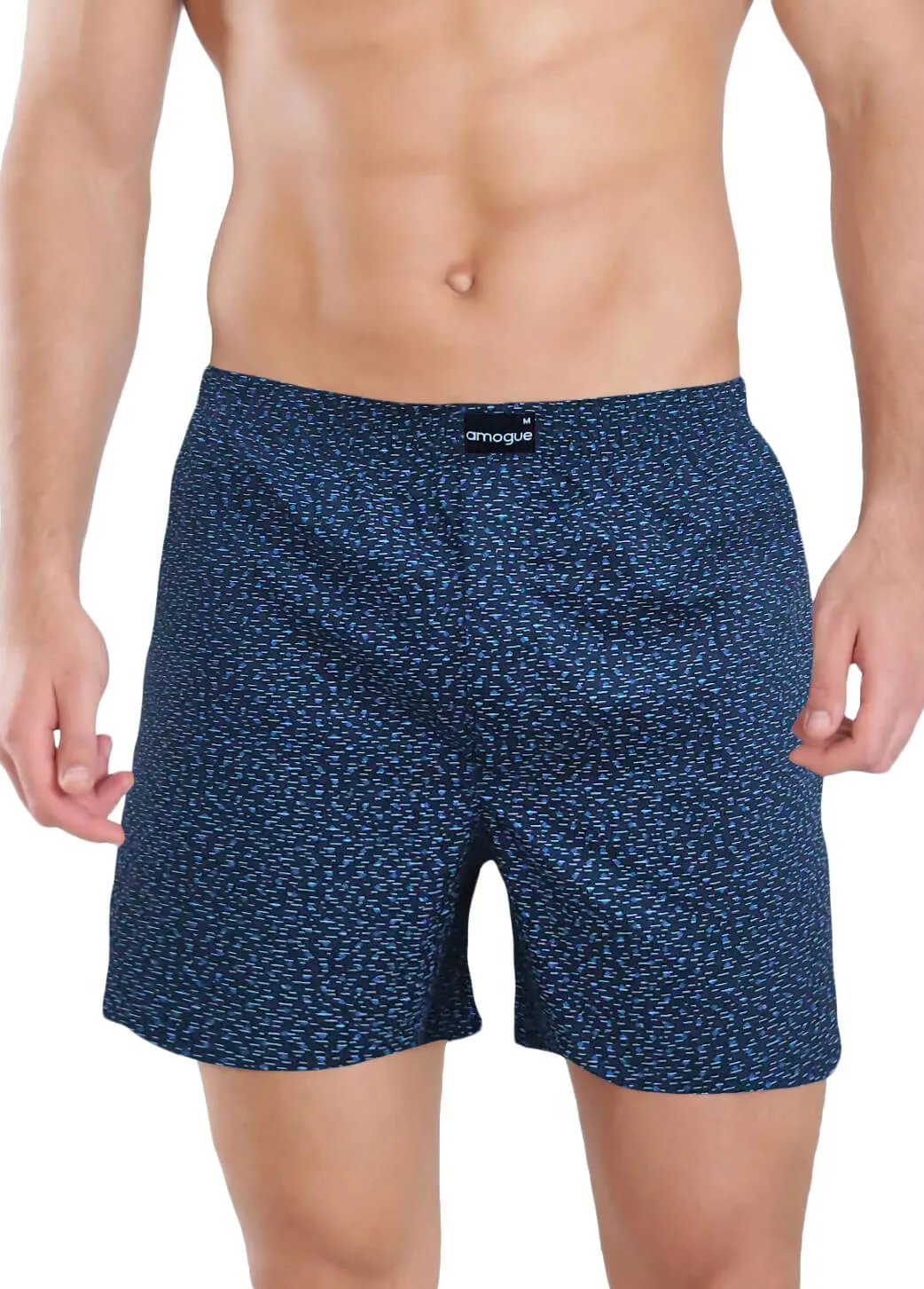 Navy Cream Red Yellow Premium Printed Boxers Combo