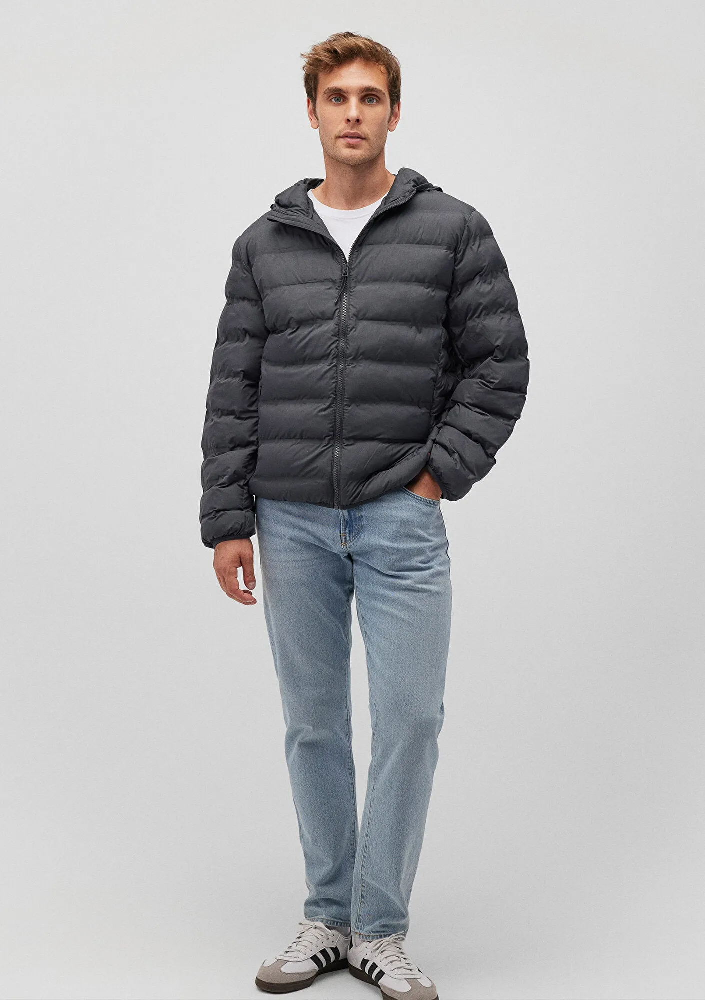 Navy Puffer Jacket
