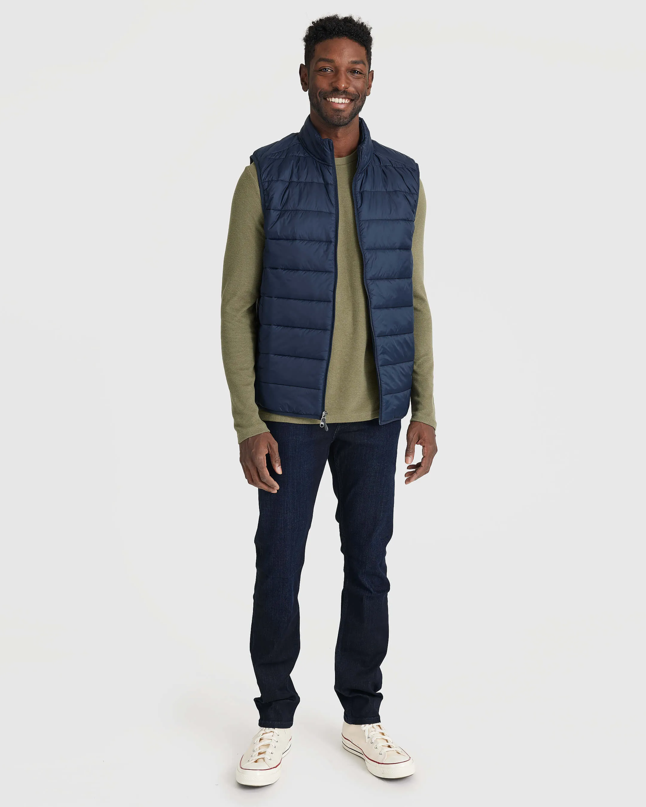 Navy Puffer Vest