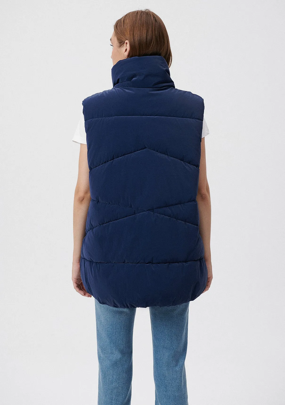 Navy Puffer Vest