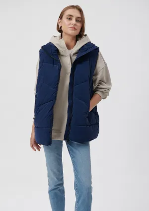 Navy Puffer Vest