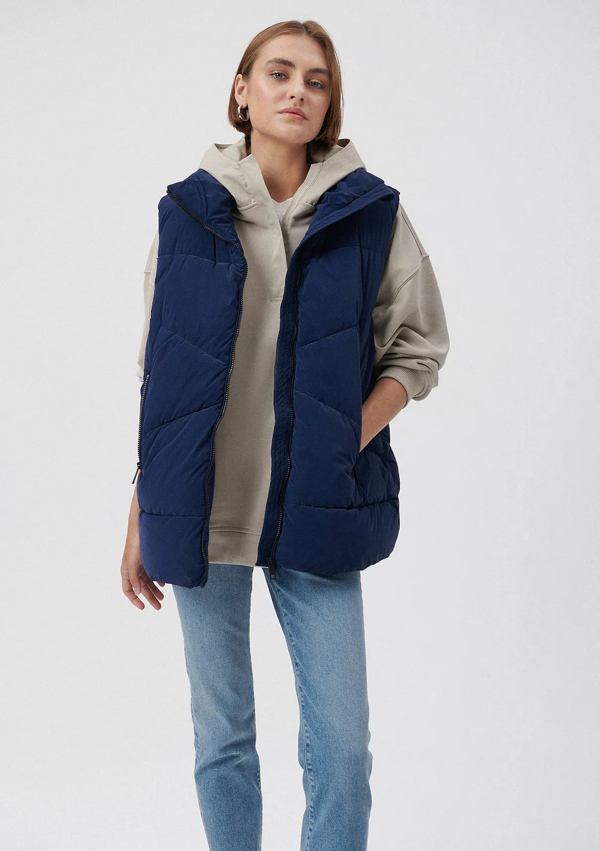 Navy Puffer Vest