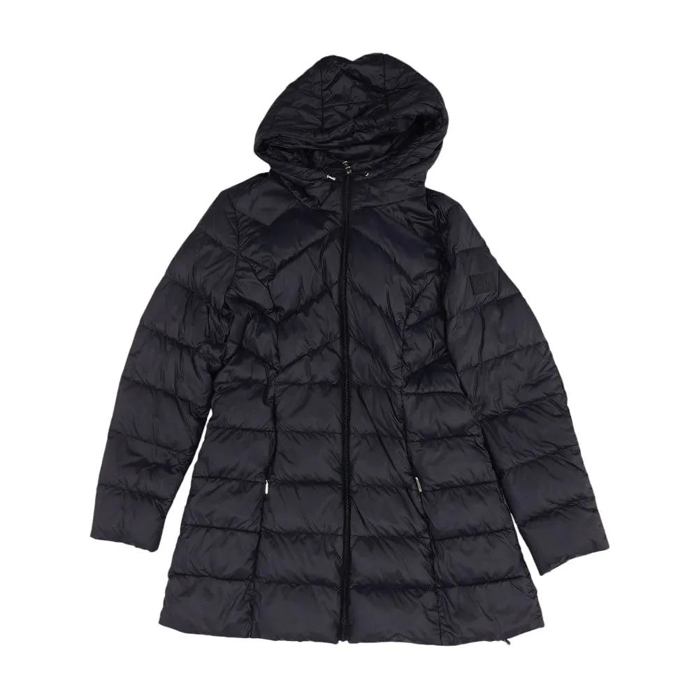 Navy Solid Puffer Jacket