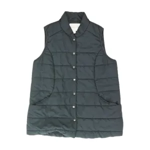 Navy Solid Puffer Vest