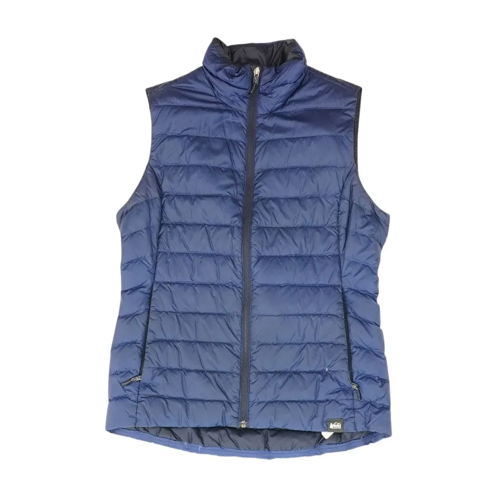 Navy Solid Puffer Vest