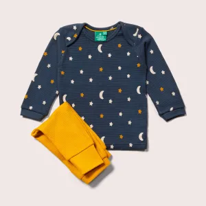 Navy Waffle Stars Organic Playset