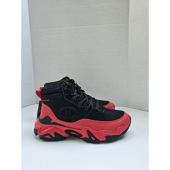 New Champion Bromad C-Lock Grade School Boys' Boot Shoes RED  Size 4Y Women's 6