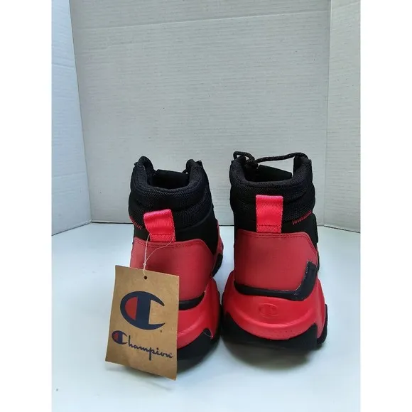 New Champion Bromad C-Lock Grade School Boys' Boot Shoes RED  Size 4Y Women's 6