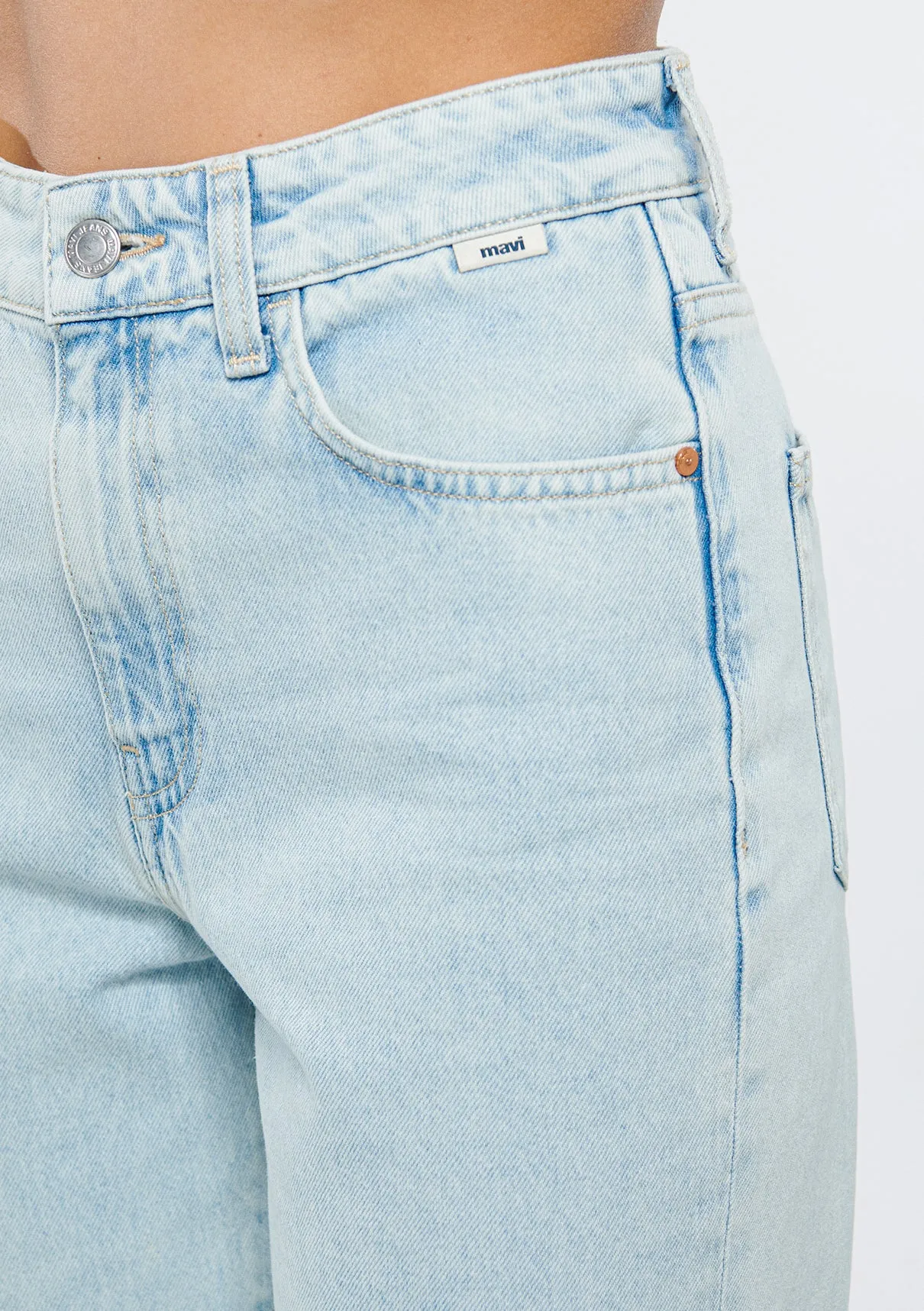 NEW YORK Bleached Jean Pants