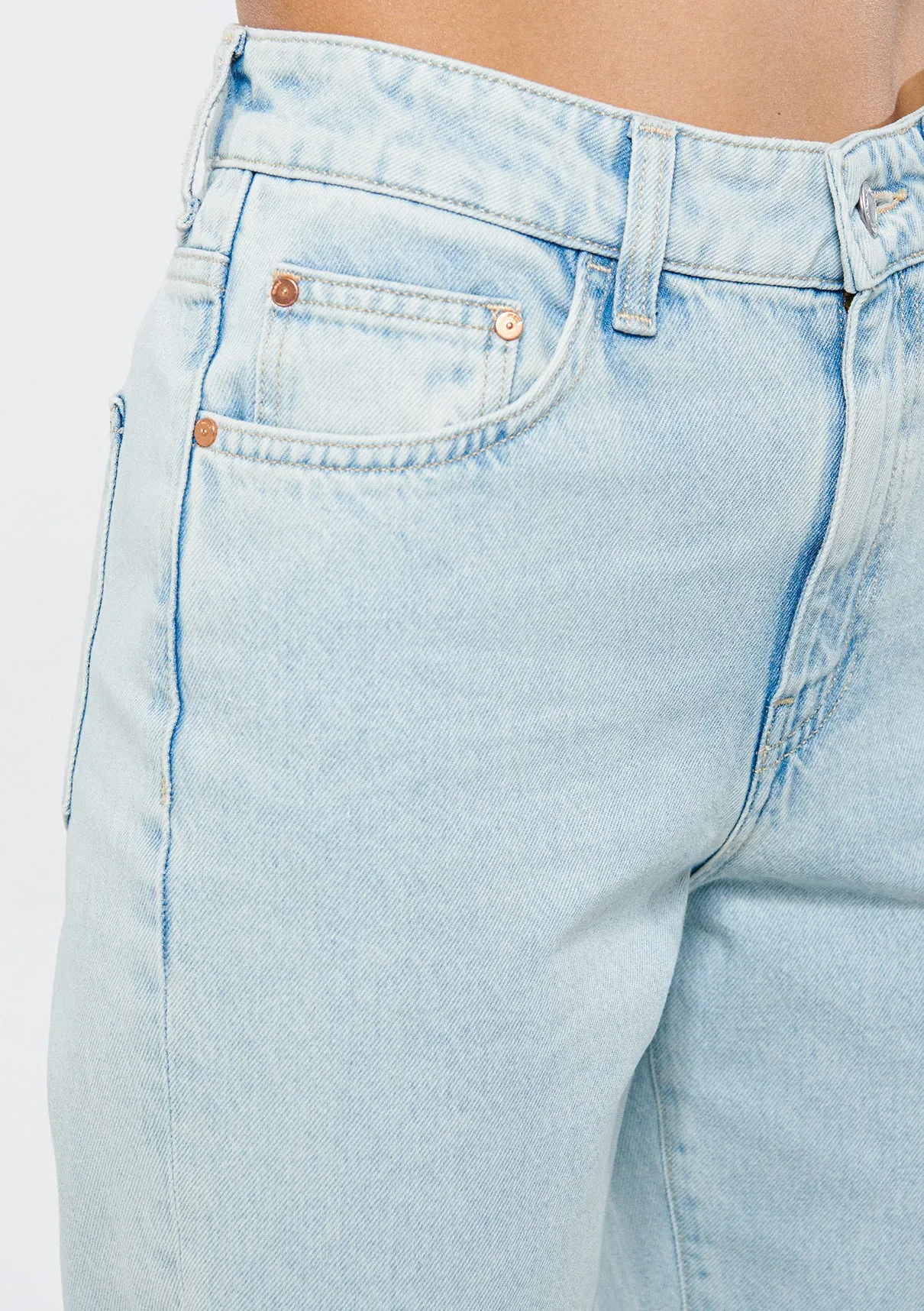 NEW YORK Bleached Jean Pants
