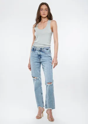New York Light Ripped Vintage 90s Jean Pants