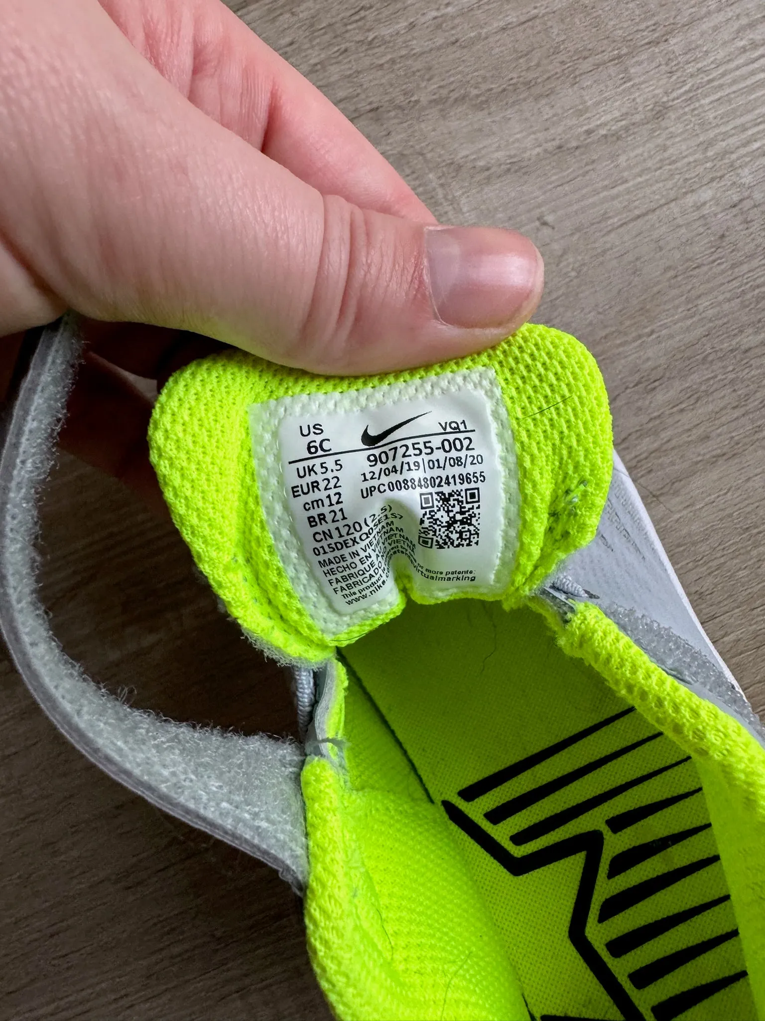Nike Grey Velcro