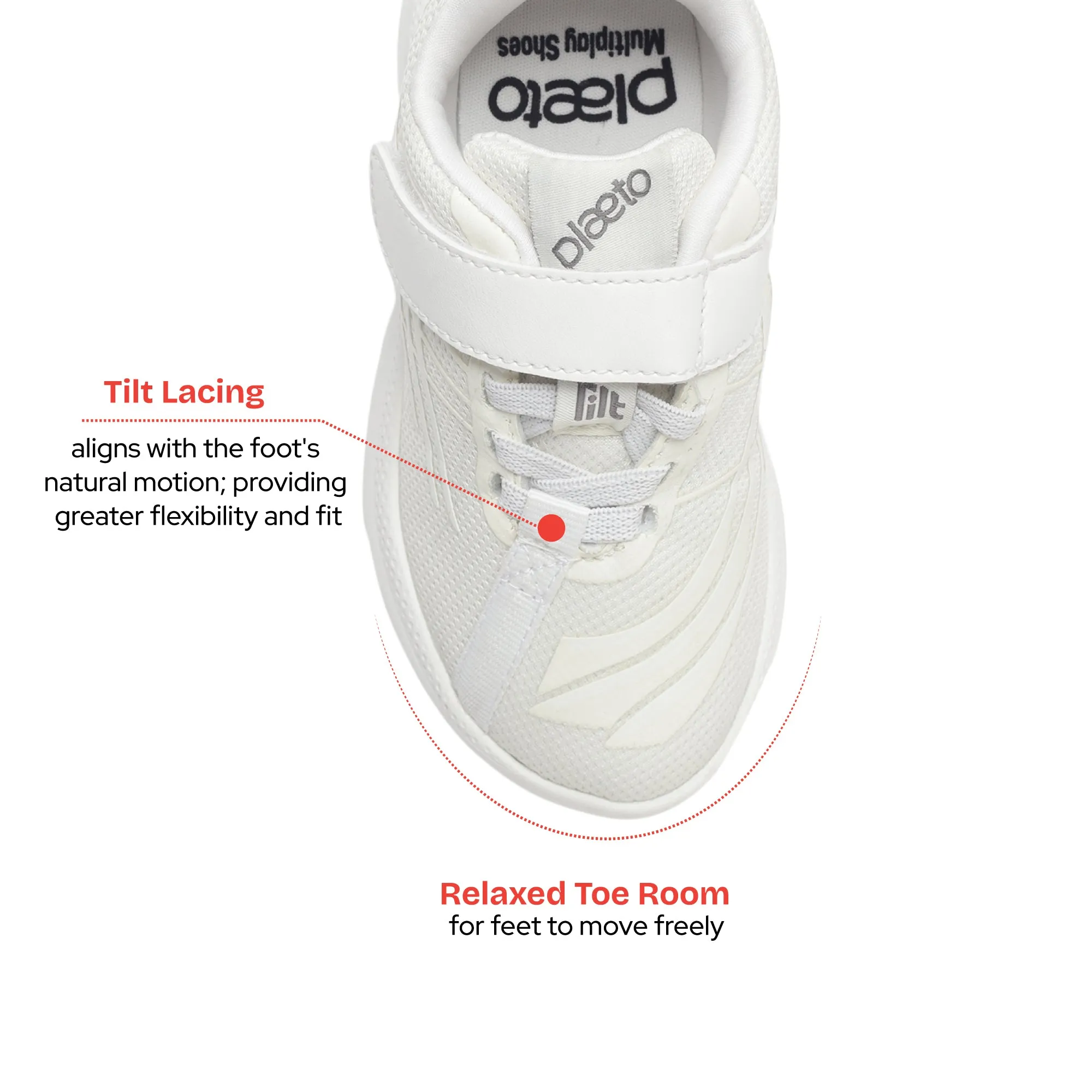 Nova Multiplay School Shoes (7C - 13C UK) - White