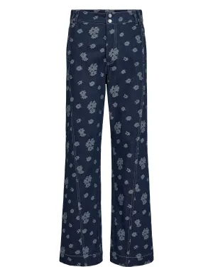 NUEZRA PANTS - Medium Blue Denim