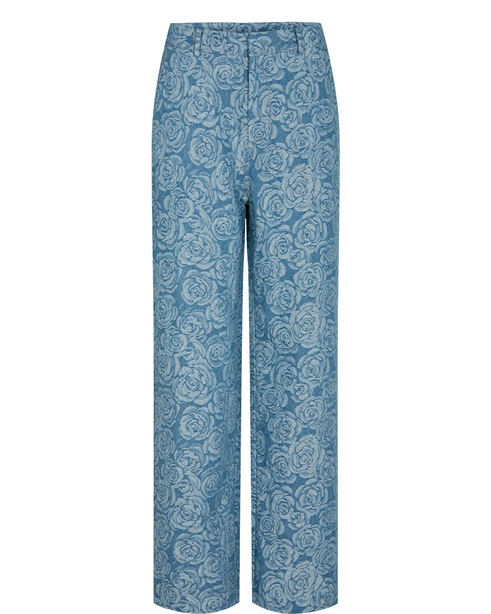 NUVIKTORIA PANTS - Medium Blue Denim
