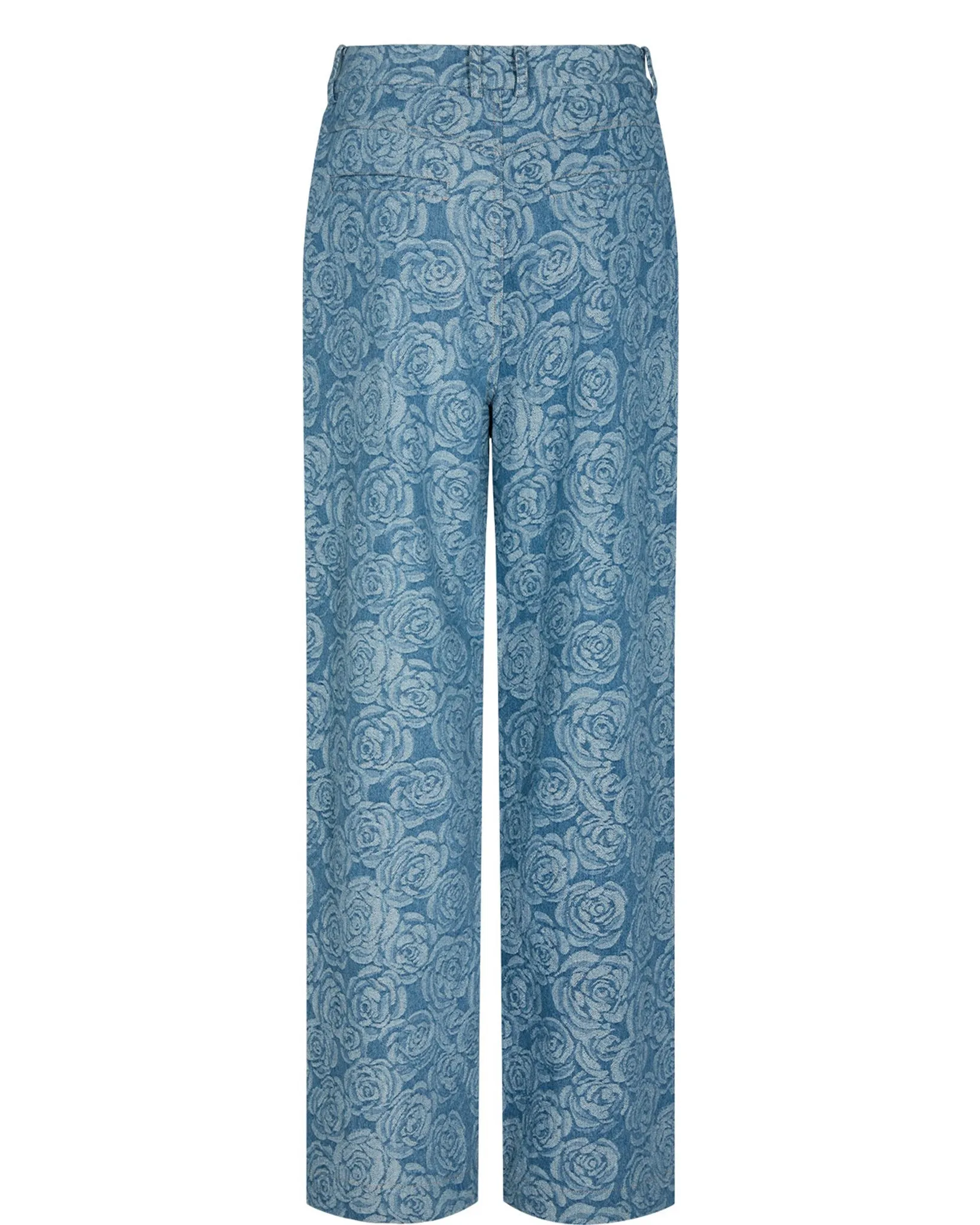 NUVIKTORIA PANTS - Medium Blue Denim