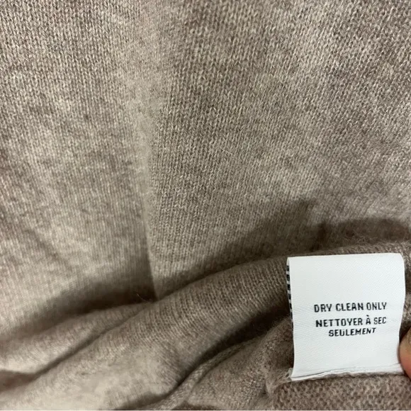 NWT Magaschoni 💯Cashmere Turtleneck Sweater In Pebble Heather Size Small