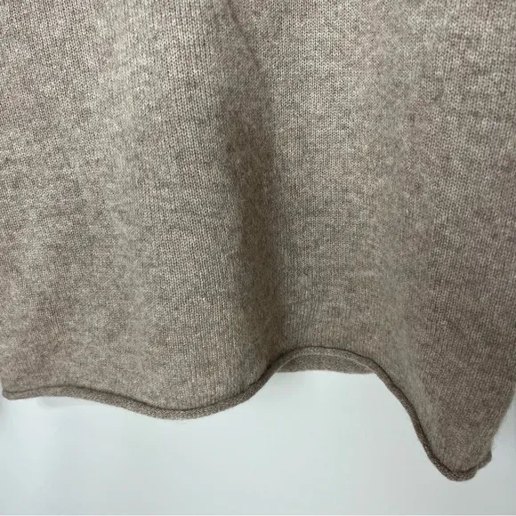NWT Magaschoni 💯Cashmere Turtleneck Sweater In Pebble Heather Size Small