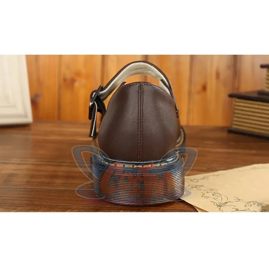 Old-fashioned Retro Mary Jane Leather Shoes C00128
