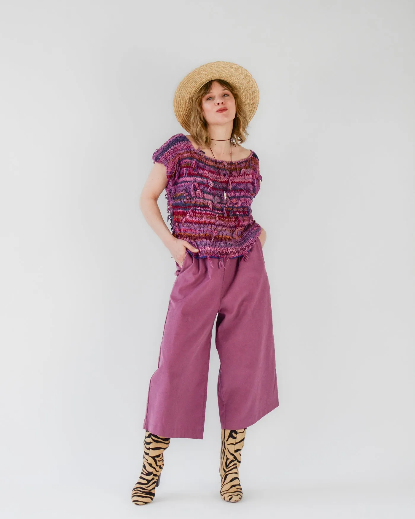 Orchid Corduroy Coulottes ~ 30W