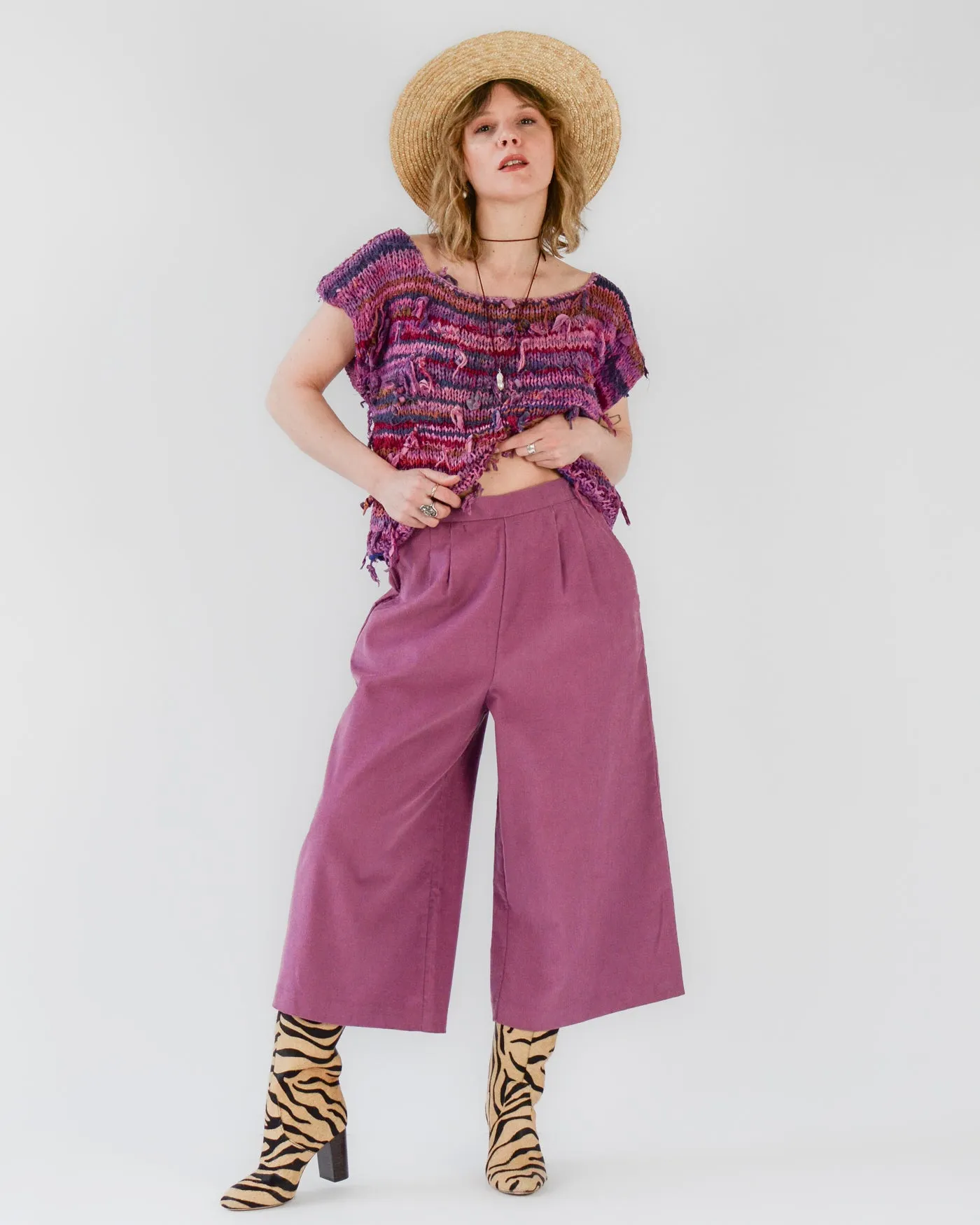 Orchid Corduroy Coulottes ~ 30W
