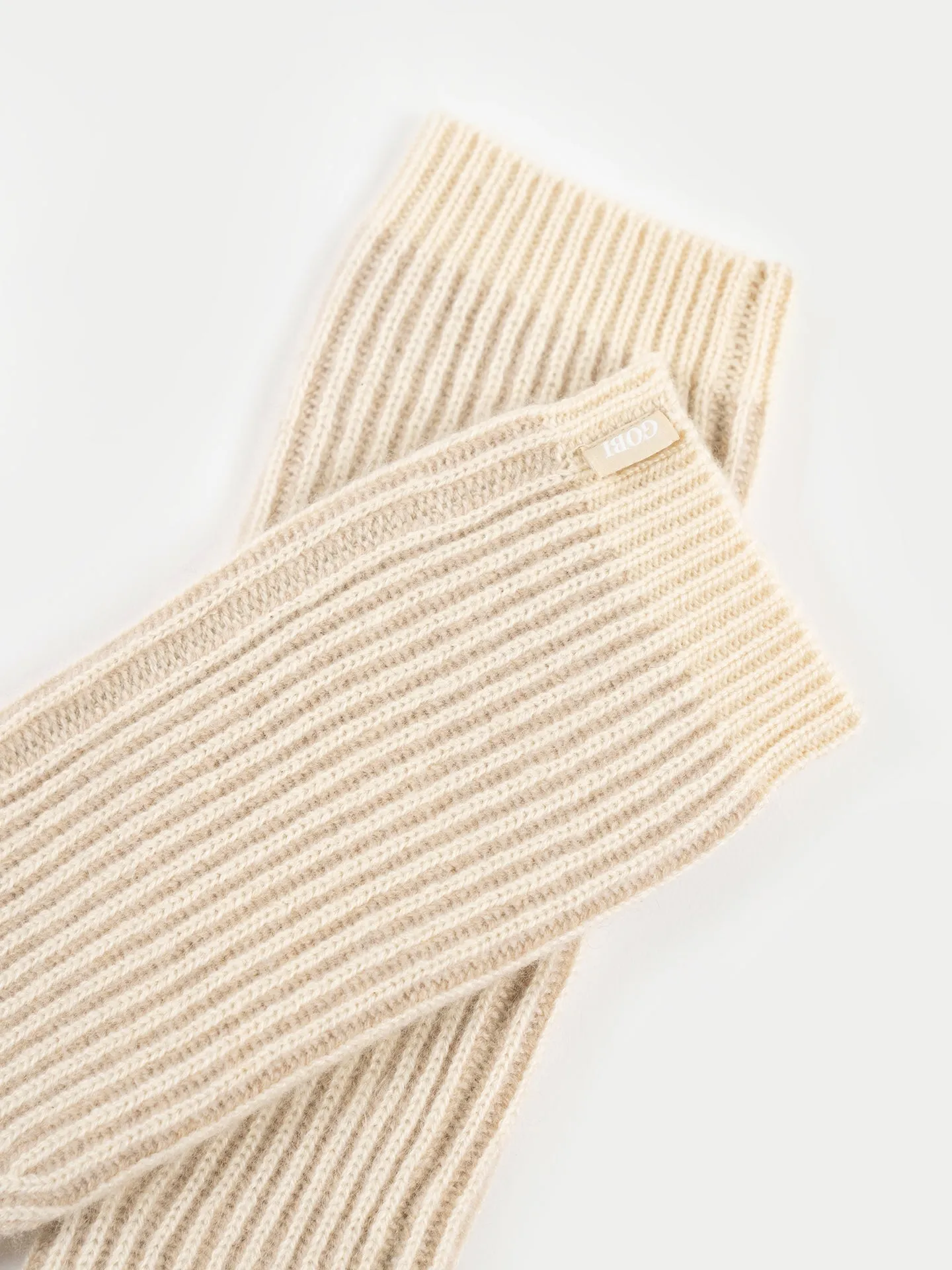 Organic Colour Two-Tone Cashmere Hand Warmers
