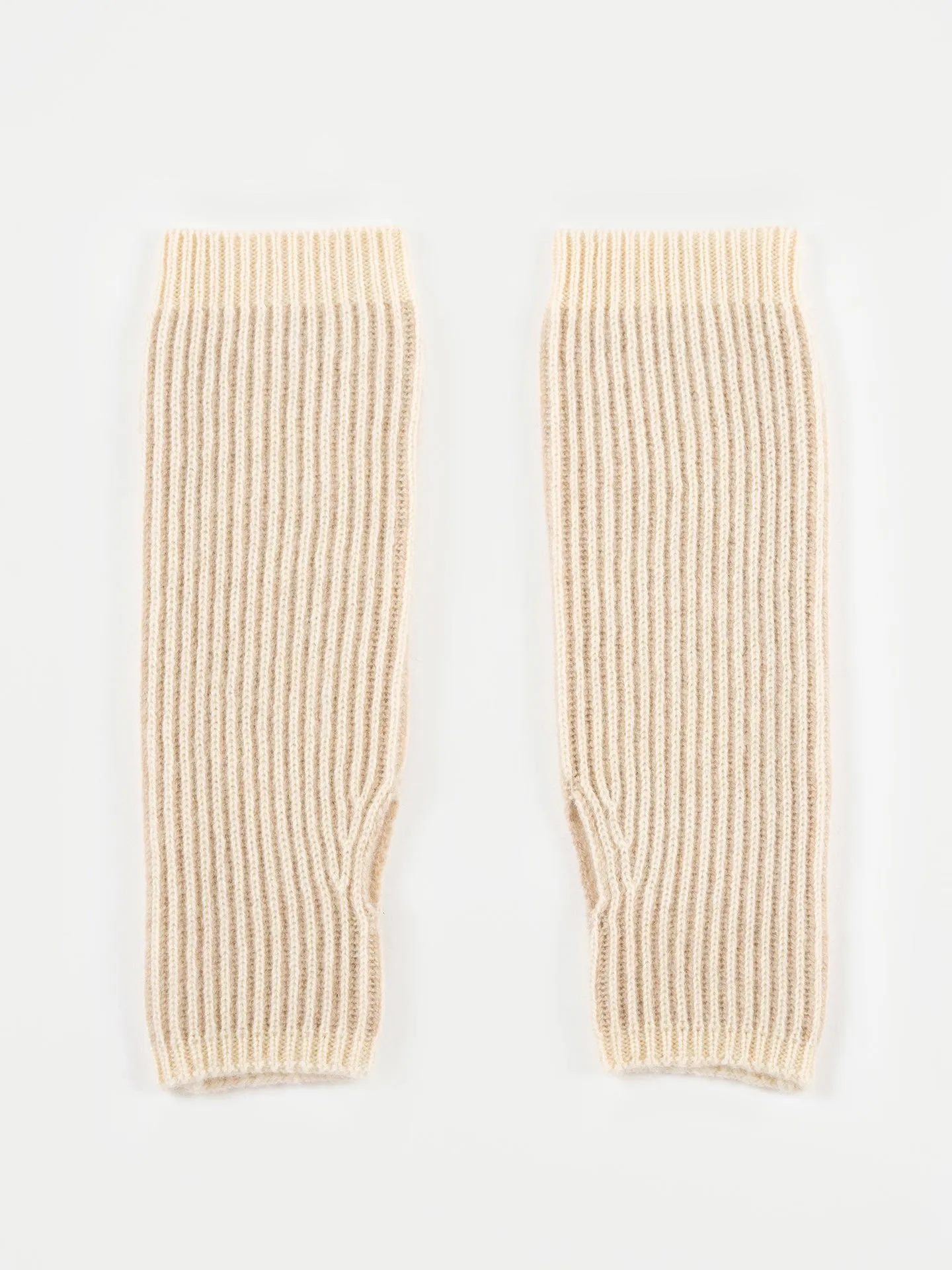 Organic Colour Two-Tone Cashmere Hand Warmers