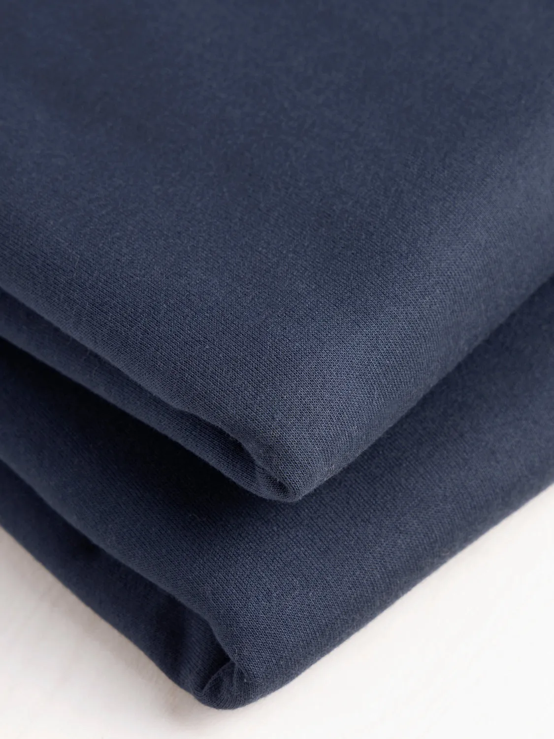 Organic Cotton Fleece - Navy