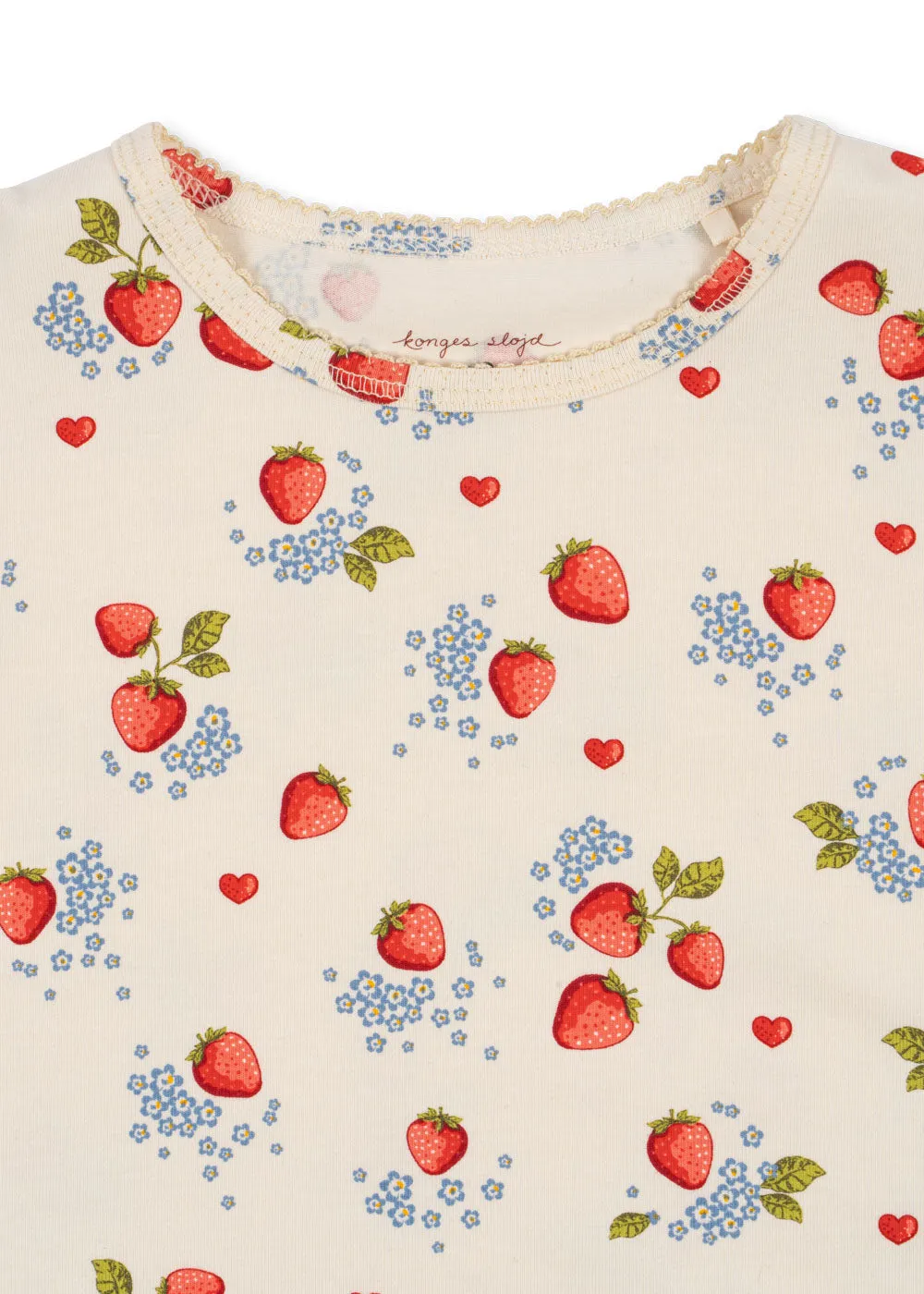 Organic Cotton Strawberry Print Legging Set