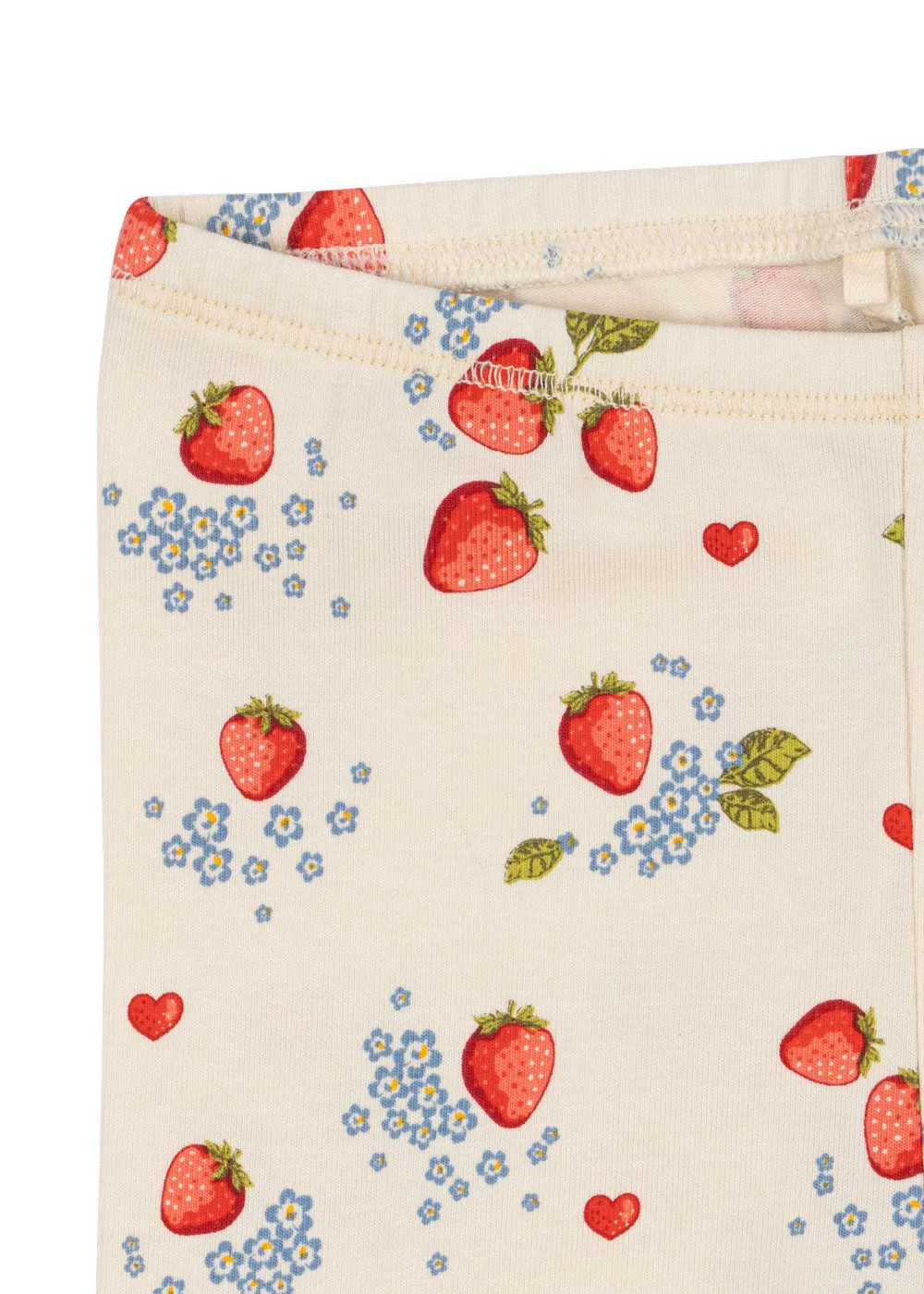 Organic Cotton Strawberry Print Legging Set