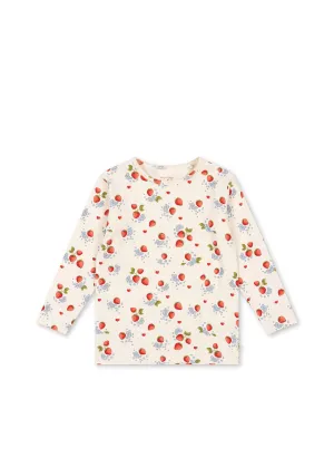 Organic Cotton Strawberry Print Legging Set