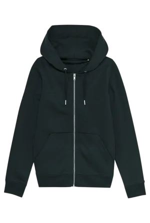 Organic Cotton Zip Up Hoodie | Black