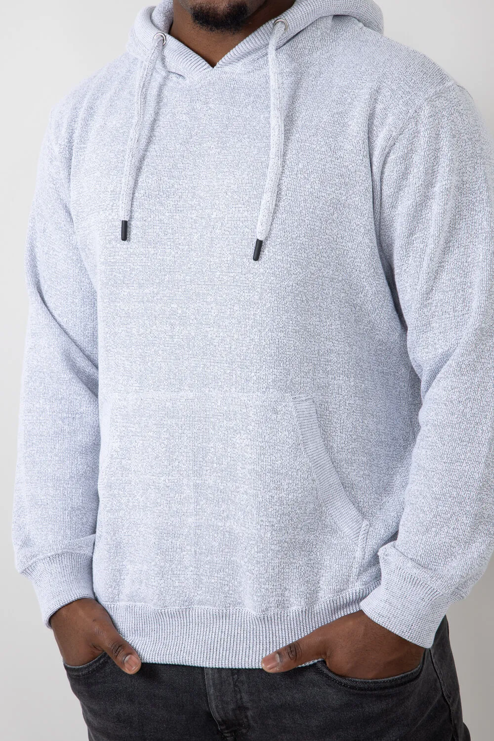 Original Paperbacks Mateo Soft Knit Hoodie for Men in Grey | 713-GREY