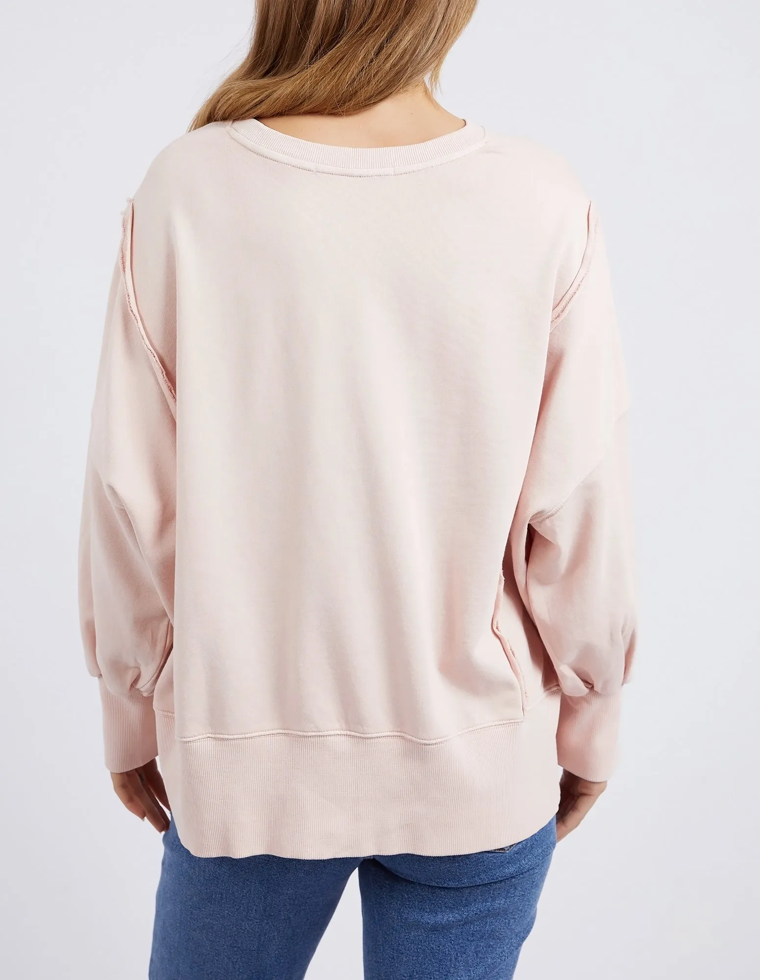 Oversized Crew - Peach Pink