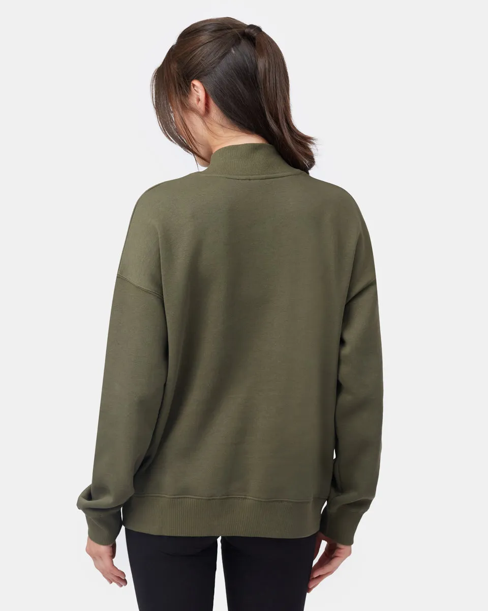 Oversized Mockneck Fleece