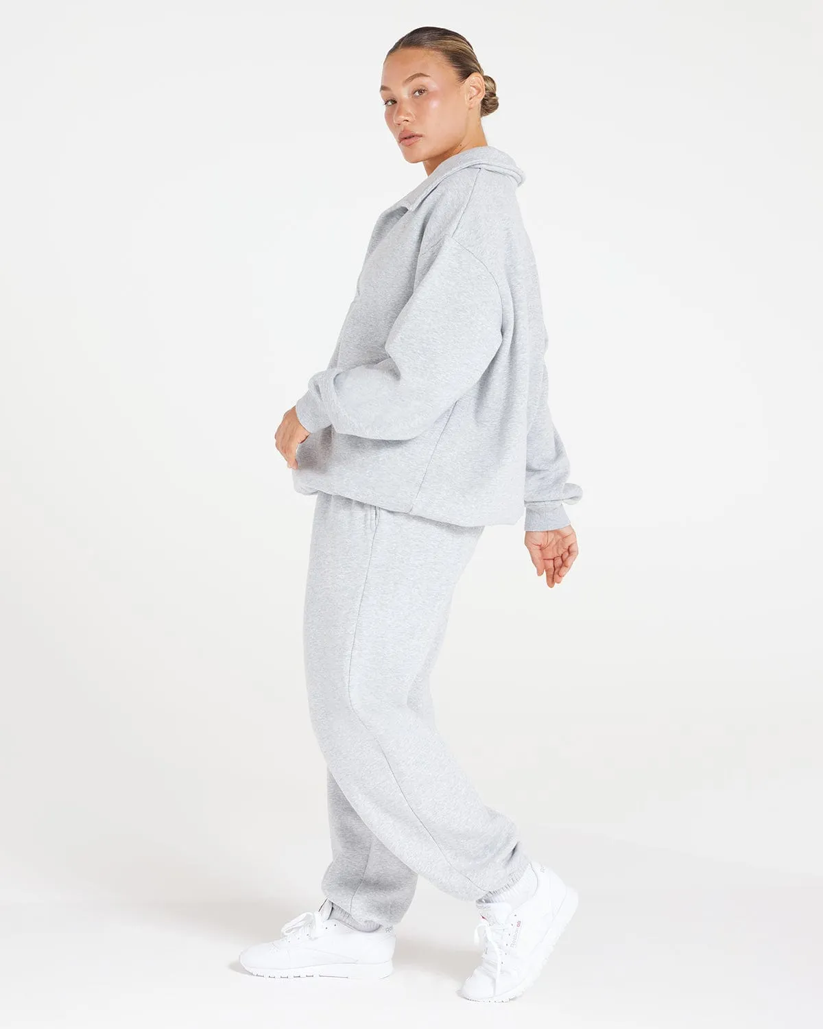 Oversized Sweatpant | Grey Marl