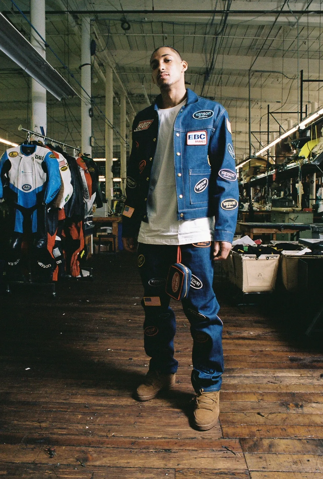 PATCHWORK DENIM SUIT | DARK BLUE (MADE TO ORDER 6-8 WEEKS)