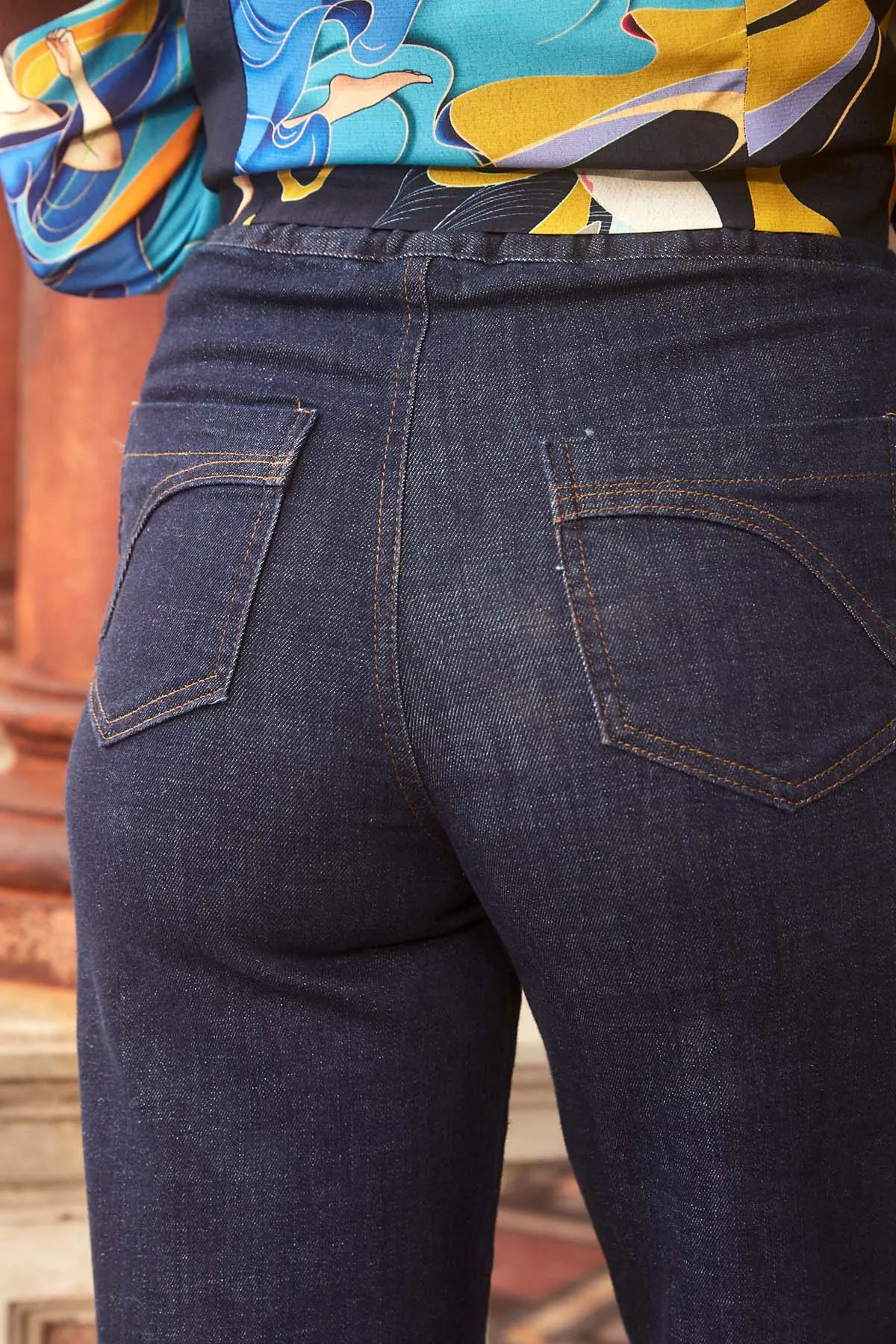 Peggy Long Jeans Indigo Wash in Denim