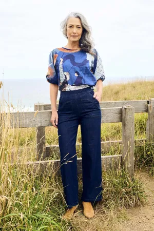 Peggy Long Jeans Indigo Wash in Denim
