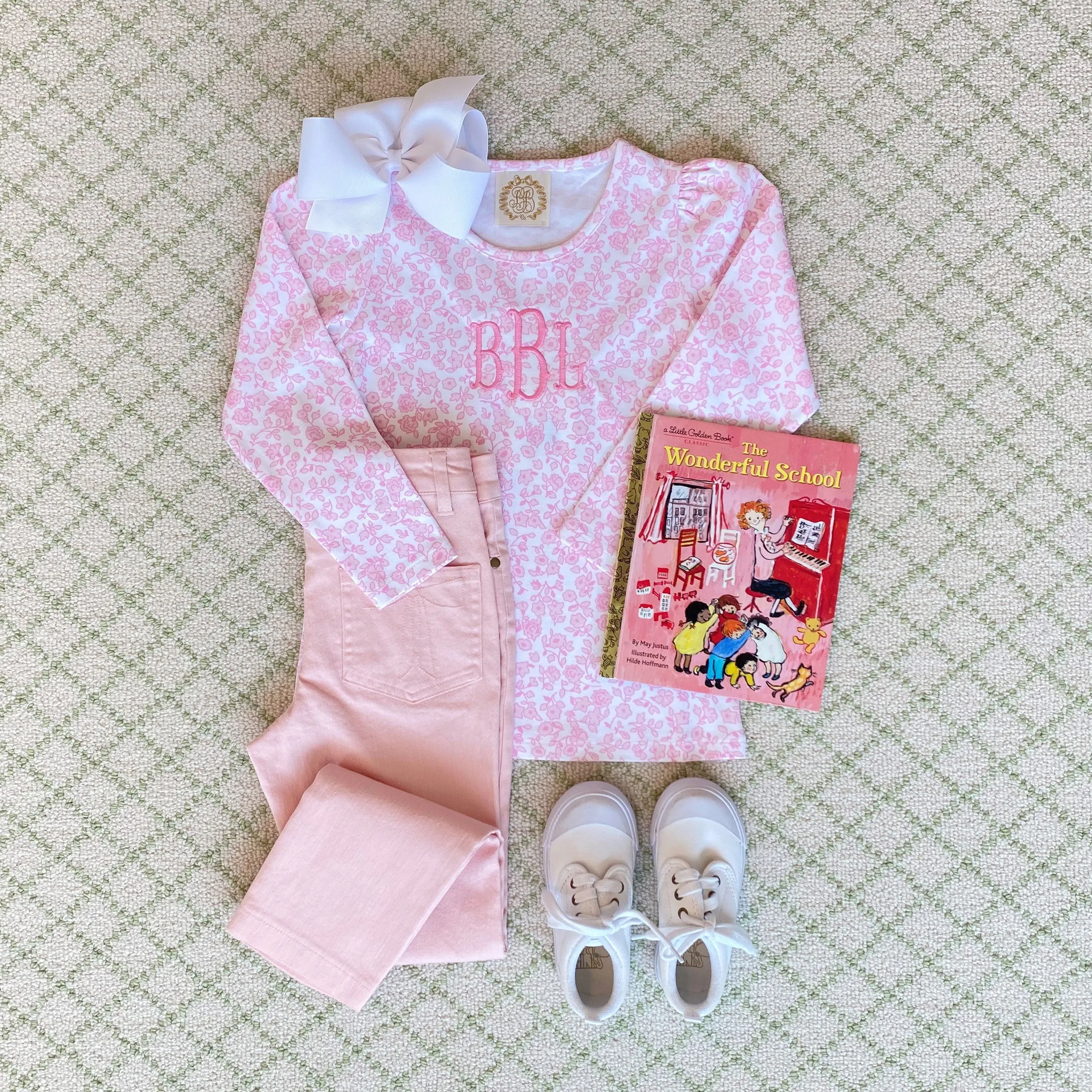 Pep Club Pant (Denim) - Palm Beach Pink