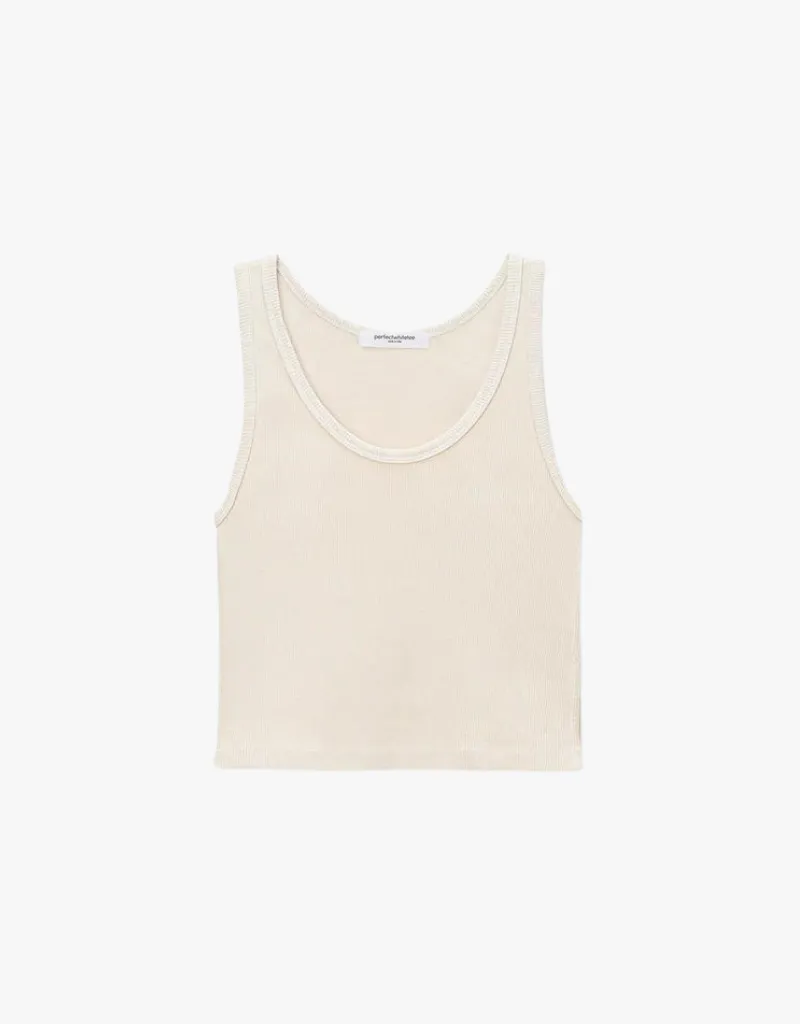 Perfect White Tee Blondie Tank Top in Sugar