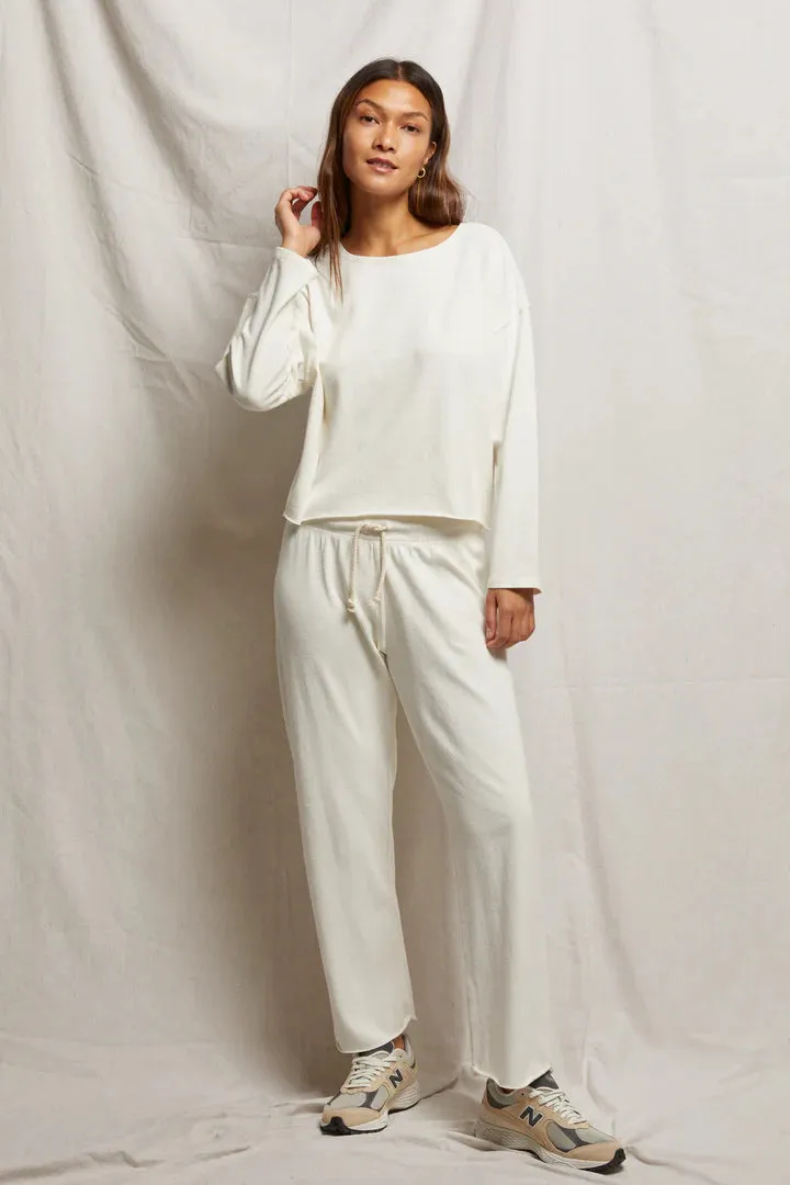 Perfect White Tee Drew Beach Jogger