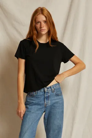 Perfect White Tee Harley Cotton Boxy Crew Tee True Black