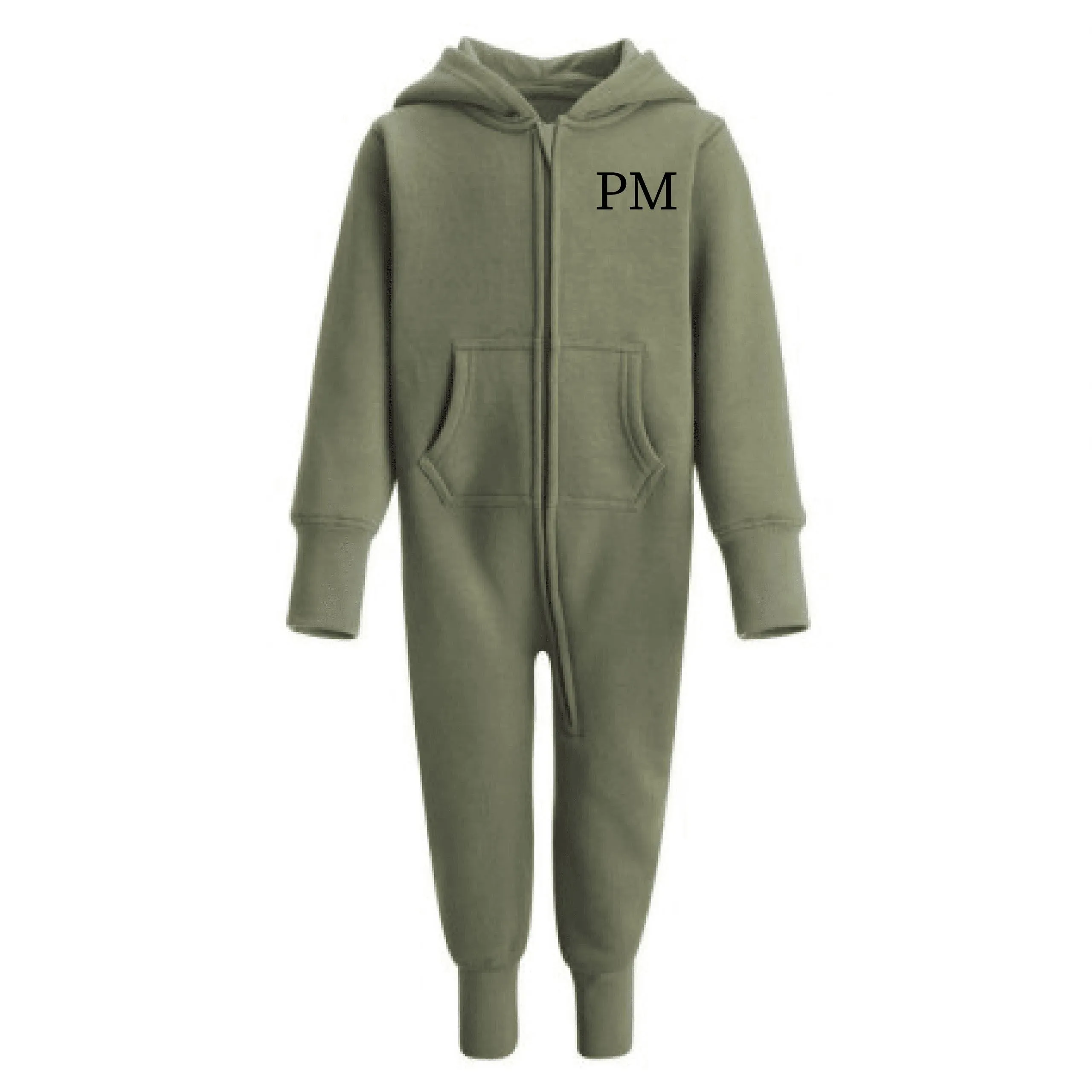 Personalised Kids Hooded Loungewear Onesie With Initials