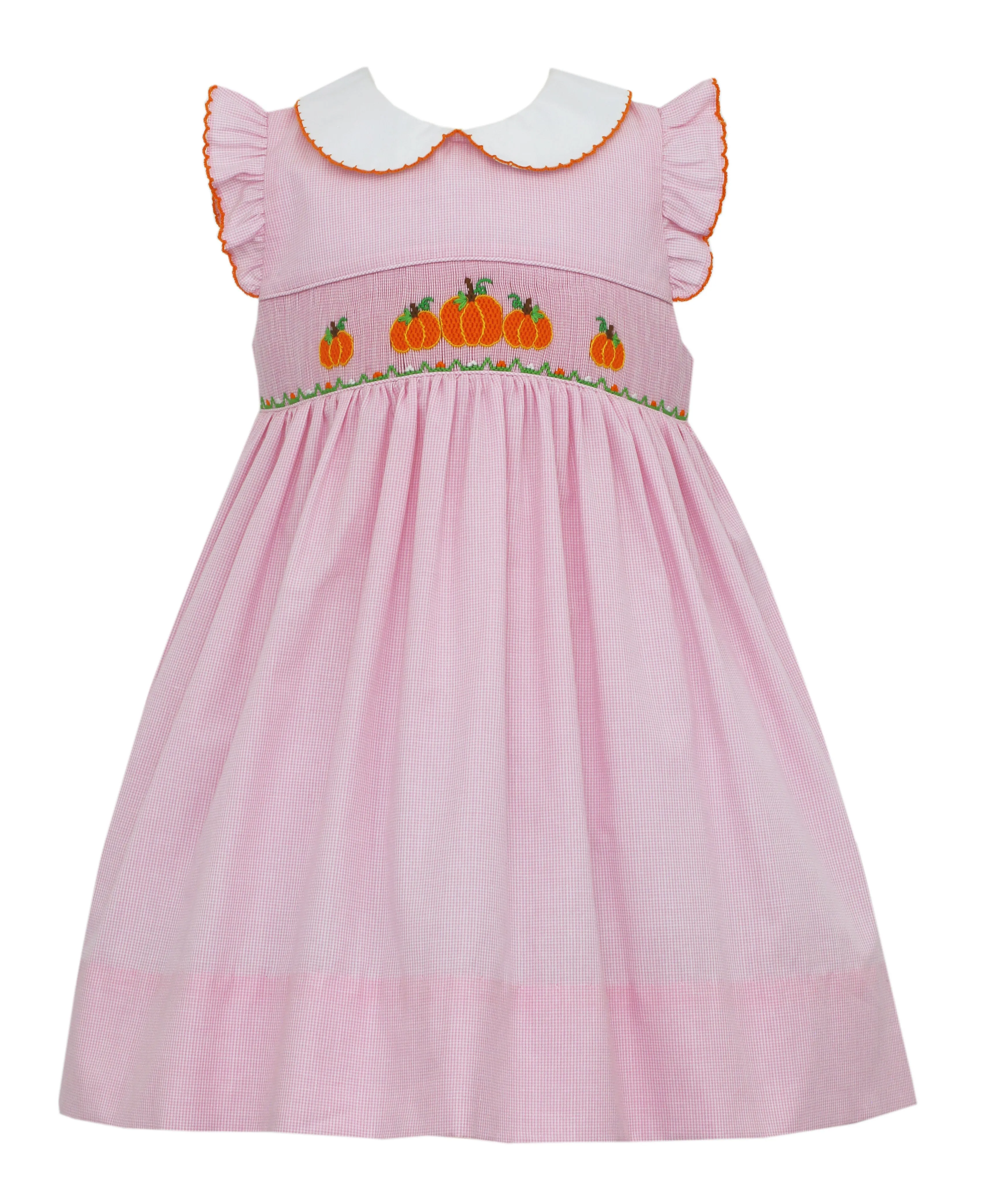 Petit Bebe Smocked Blue Pumpkin Longall