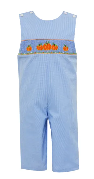 Petit Bebe Smocked Blue Pumpkin Longall