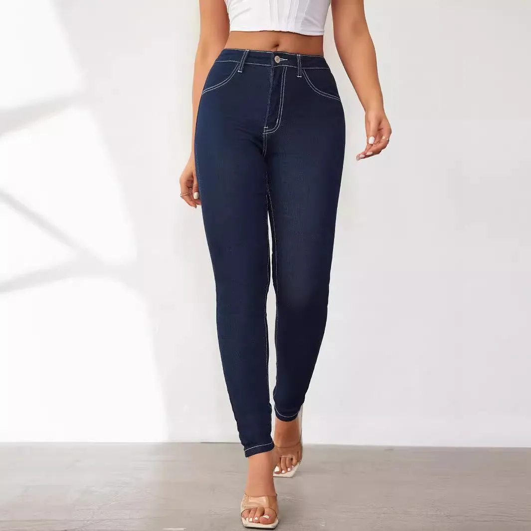 Petite Denim Pencil Pants PCS12