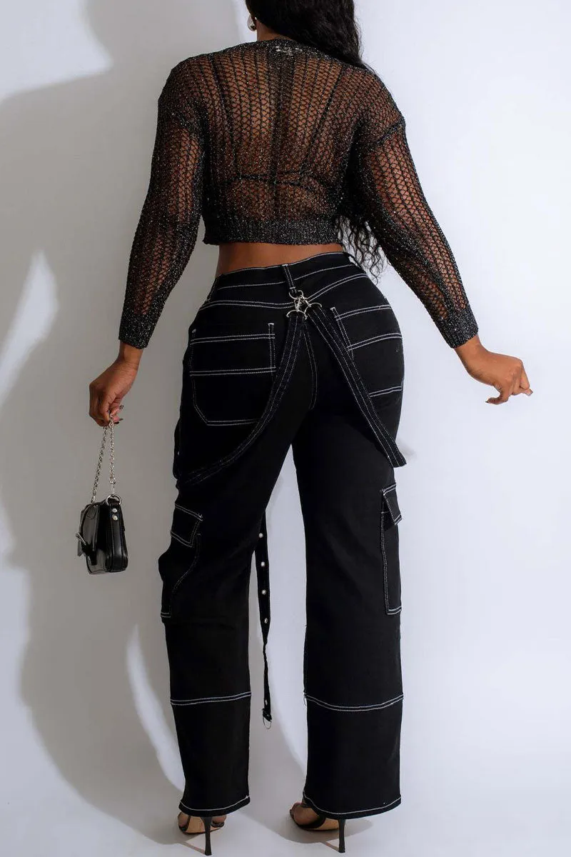 PF0306 Cargo Denim Long Jeans