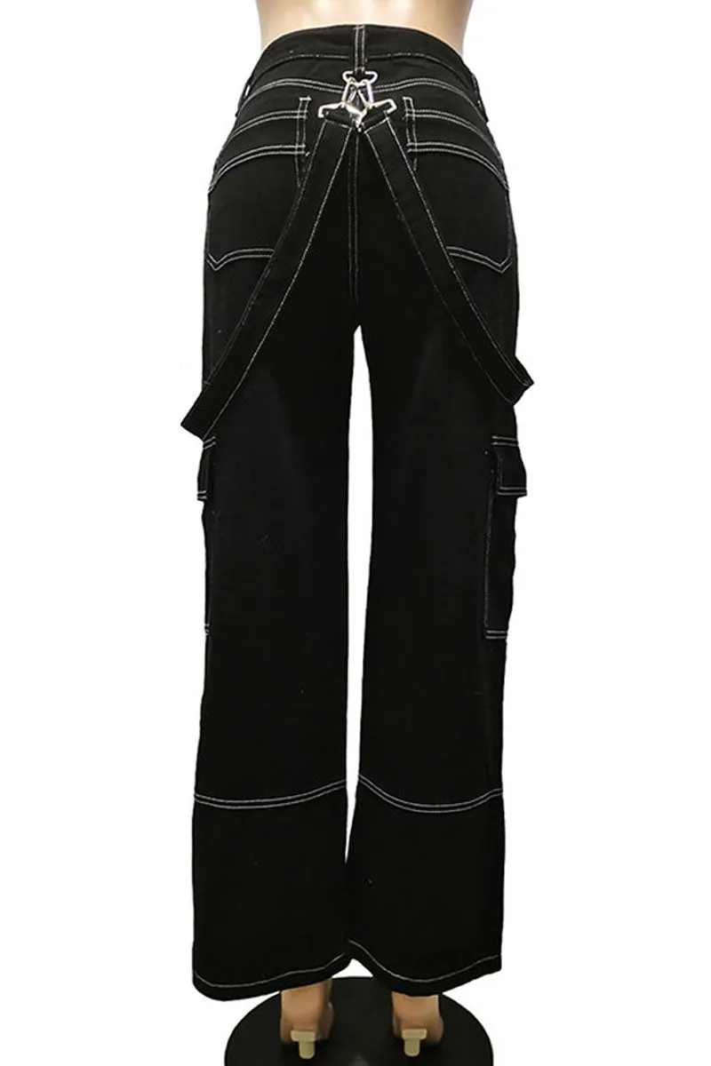 PF0306 Cargo Denim Long Jeans