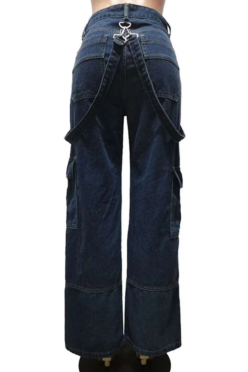 PF0306 Cargo Denim Long Jeans